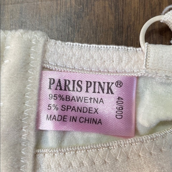 Paris Pink Golden Edition Bra 40/90D White Floral Lace Style PB9149P - Picture 8 of 12